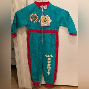 Vintage Muppet Babies Flying Muppets Jumpsuit Captain Kermit